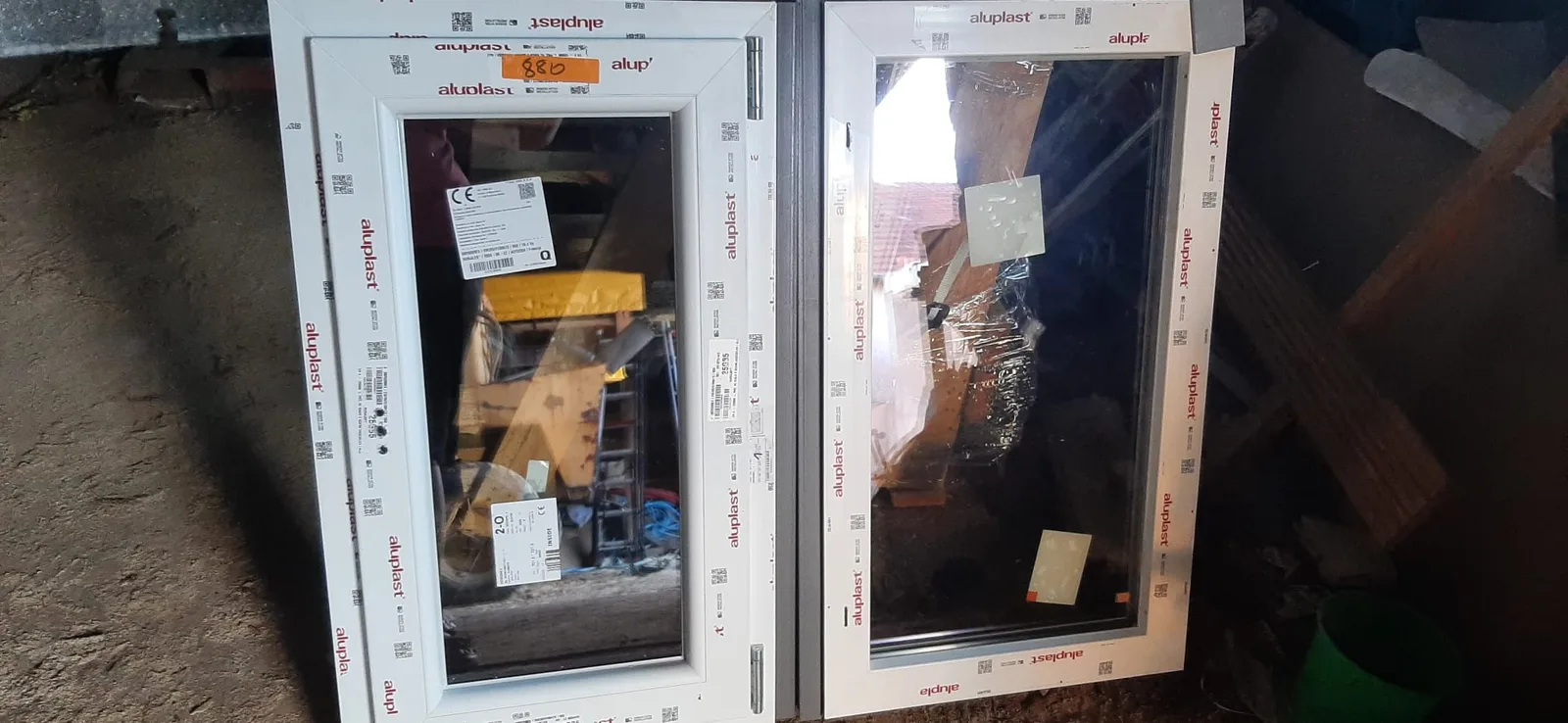 Exemple de fenêtres PVC sur mesure avant livraison